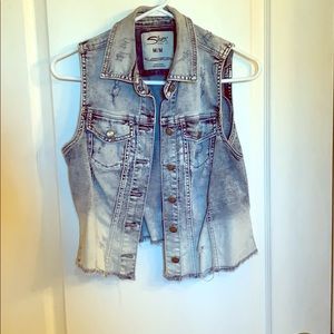 Ombré Denim Vest
